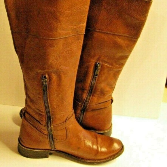 frye riding boots with zipper